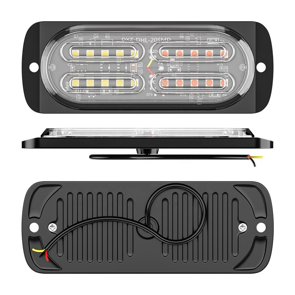 Auto lighting system car Accessories 12-24V Bright Flash 20LED Warning Strobe Lights Truck Vehicle Strobe Side Led Marker Light