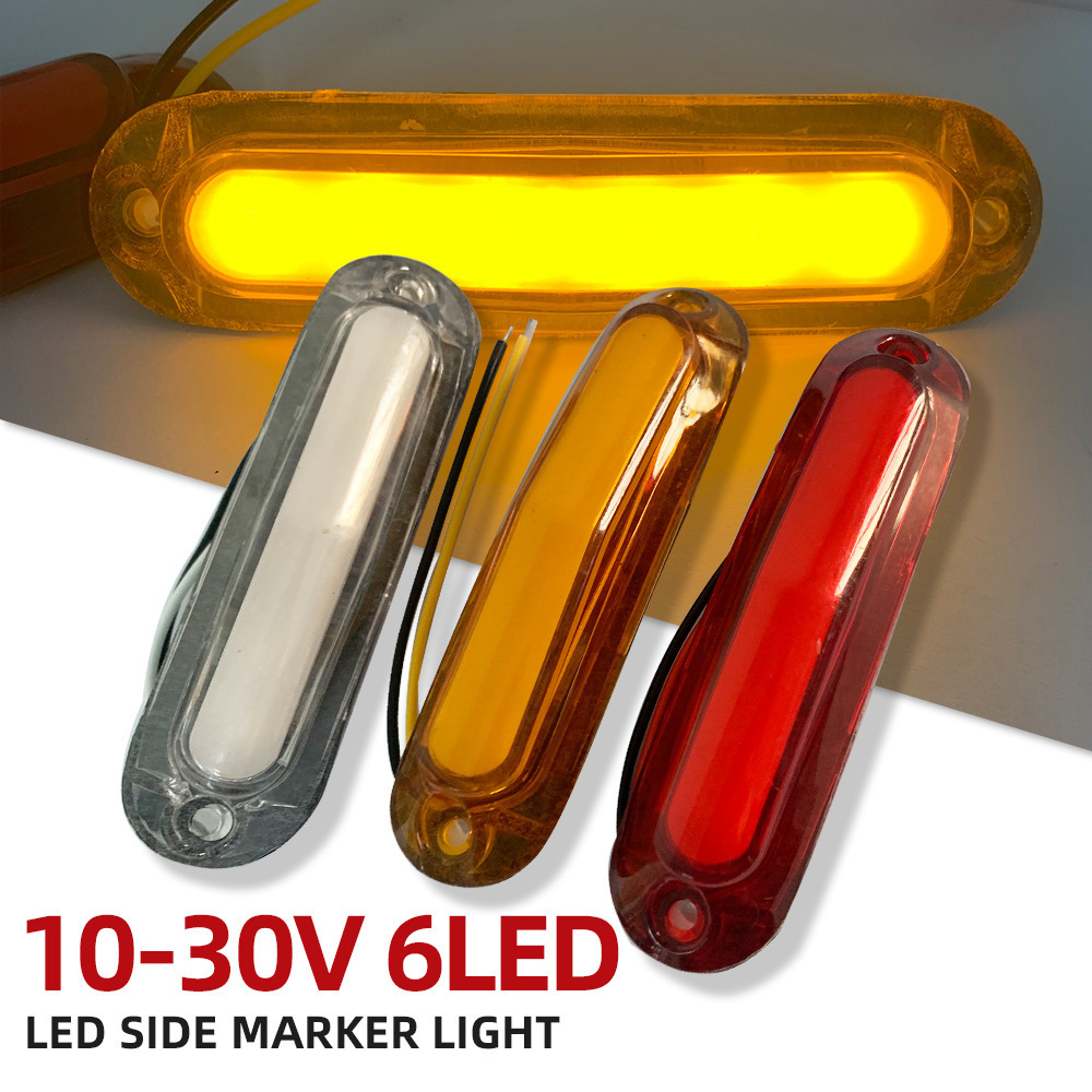 Factory Truck Truck 6LED Light Guide Edge Light 10-30V Trailer Side Tail Light