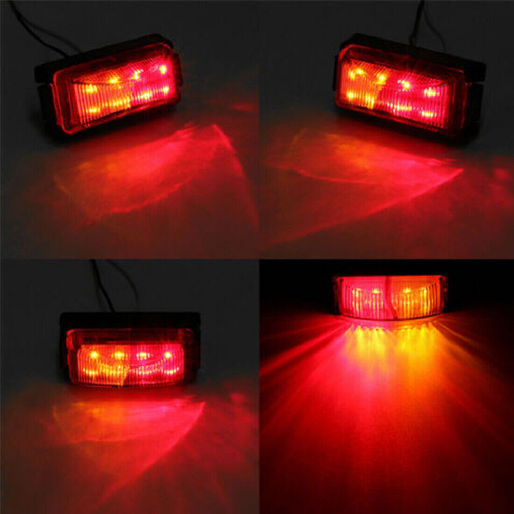 Wholesale 8LED dual color card lights trailer LED signal lights truck side lights 10-30V Australian ADR