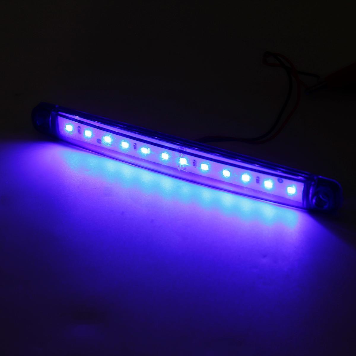 Hot selling truck for foreign trade, bright 12 bead ultrasonic edge light, 24V truck warning light, LED strip light, width indicator light