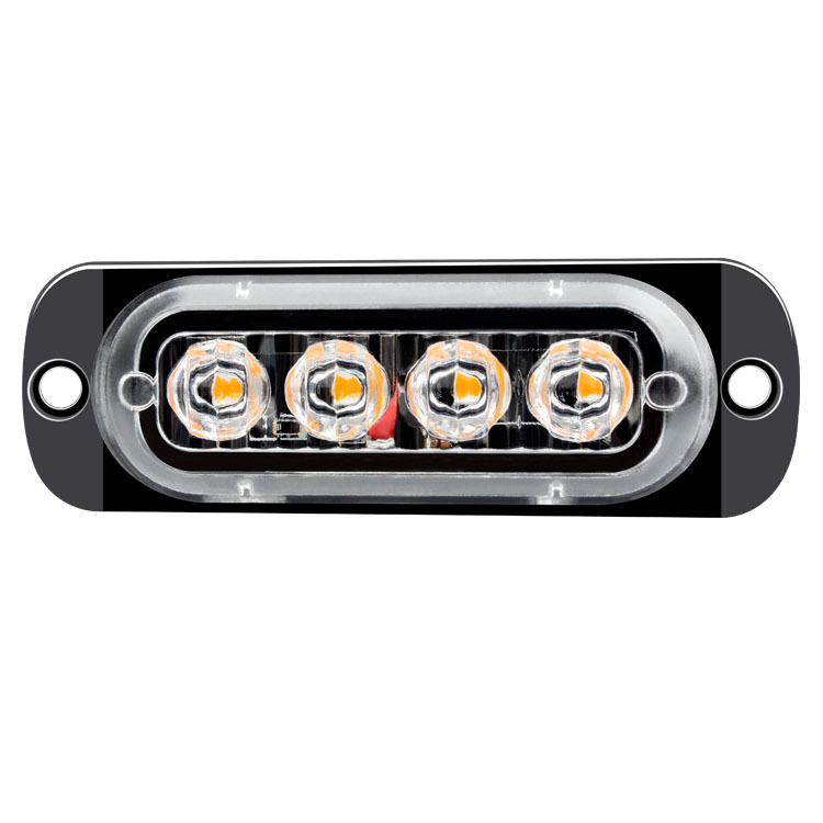 Xingyao truck/truck 12-24V side ultra-thin 4LED flash warning light strobe light 12W